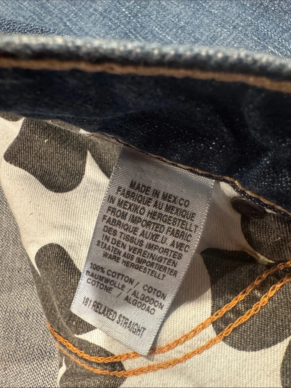 Lucky Brand 181 Relaxed Straight Jeans Men’s Medium Wash 100% Cotton 34x32